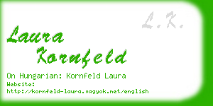 laura kornfeld business card